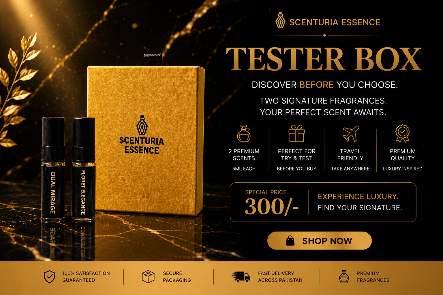 Scenturia Essence Tester Box